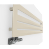 TERMA Aero HG Designheizkörper 370x1800 Farbe Morning Beige Seitenansicht