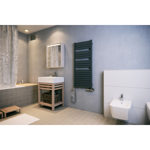 TERMA Mantis Designheizkörper 1260x540 Farbe Modern Grey - Inspirationen