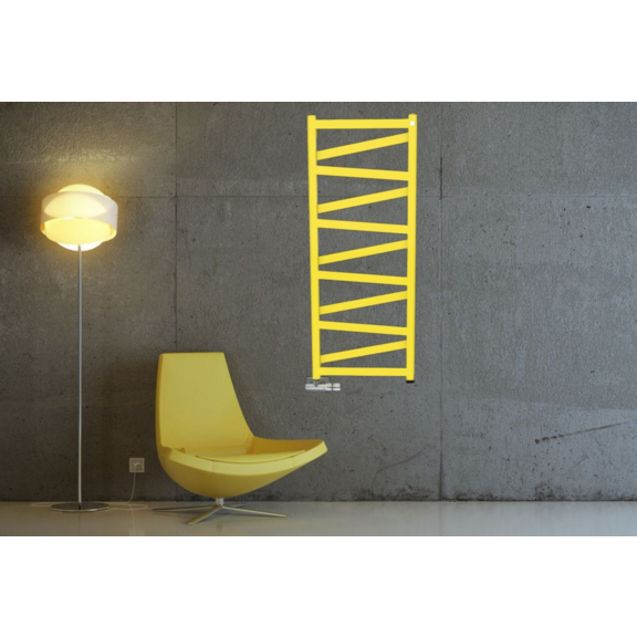 TERMA Vipera ONE Designheizkörper 1230x500 Farbe Soft 3028 Detail