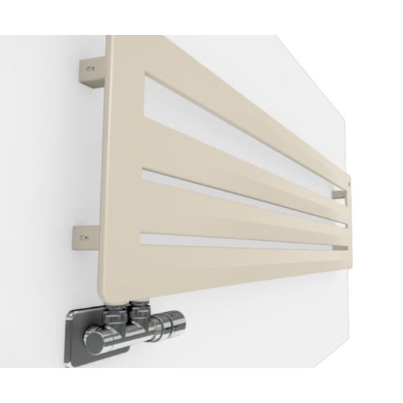 TERMA Aero HG Designheizkörper 370x1800 Farbe Morning Beige Seitenansicht