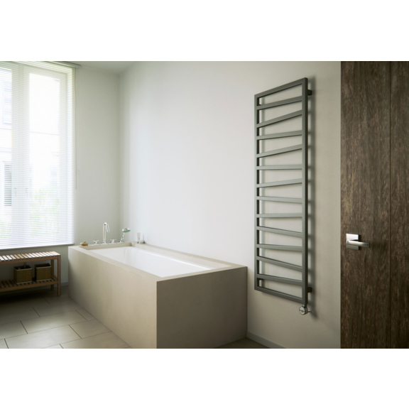 TERMA Zigzag Badheizkörper - 1540x500 Farbe Metallic Stone